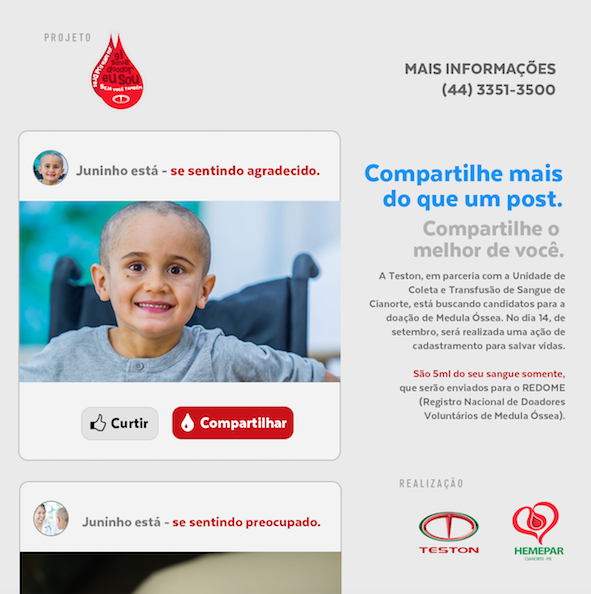 Campanha de Doação de Medula Óssea busca possíveis doadores em Cianorte